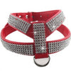 Bling Rhinestone Leather Safety Pet Collars